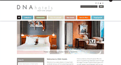 Desktop Screenshot of dnahotels.com